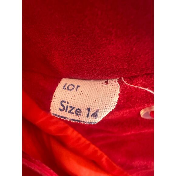 Vintage Split End Ltd Red Suede Blazer Jacket Size 14 - Picture 6 of 13
